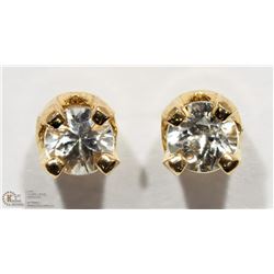 #11 - 14K YELLOW GOLD SAPPHIRE STUD EARRINGS