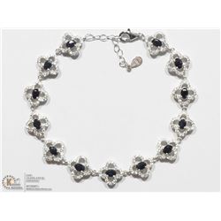 #20 - STERLING SILVER SAPPHIRE BRACELET