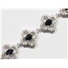 Image 2 : #20 - STERLING SILVER SAPPHIRE BRACELET