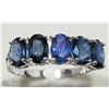 Image 2 : #21 -STERLING SILVER SAPPHIRE CLASSIC STYLE RING