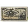 Image 1 : 1900 CANADIAN SHINPLASTER
