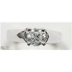 #50 -14K WHITE GOLD SI3 DIAMOND SOLITAIRE RING