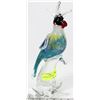Image 1 : 14" HIGH,  ART GLASS PARROT