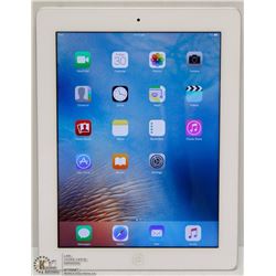 WHITE APPLE iPAD 3 WITH CHARGE CORD RETINA DISPLAY