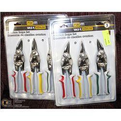 2 PKS OF 3 NEW AVIATION SNIPS