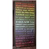 Image 1 : 22) CANVAS PICTURE SAYING WITH PICTURE FRAME