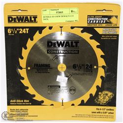BUNDLE OF 4 NEW DEWALT 6 1/2 INCH,