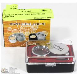 TRIPLET JEWELLERS LOUPE 10X AND 20X
