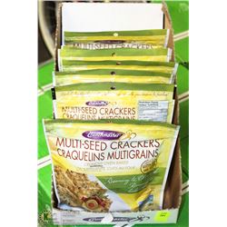 CASE WITH 7 128 GRAM BAGS MULTI SEED CRACKERS