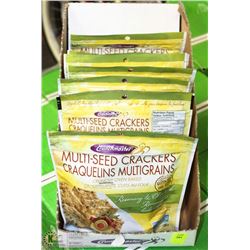 CASE WITH 7 128 GRAM BAGS MULTI SEED CRACKERS