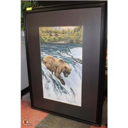 FRAMED BEAR PICTURE