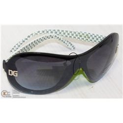 DG REPLICA SUNGLASSES - BLACK W/SILVER ARM DESIGN
