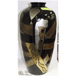 ABSTRACT PATTERNED PORCELAIN VASE 18"
