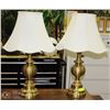 Image 1 : PAIR OF ESTATE BRASS LAMPS