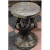 Image 1 : HAND CRAFTED WOOD PERSON TABLE/STOOL