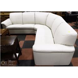 1) 8' X8' LEATHERETTE SECTIONAL SOFA