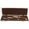 Image 1 : VINTAGE 3-PC LOCKBLADE KNIFE SET IN