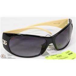 DG REPLICA SUNGLASSES BROWN W/ORANGE ARMS