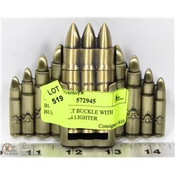 BULLET BELT BUCKLE WITH BUILTIN GAS LIGHTER
