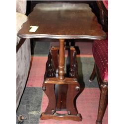 MAGAZINE RACK/SIDE TABLE