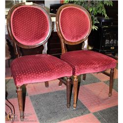 2 VINTAGE QUEEN ANN CHAIRS