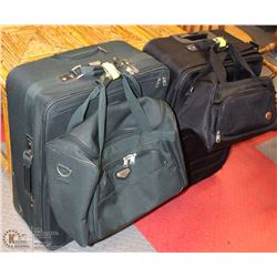 2 SUITCASES - AMERICAN TOURISTER (GREEN) AND