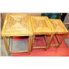 Image 1 : 3PC BAMBOO TABLES