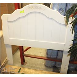 NEW WOOD SINGLE BED HEADBOARD W/NEW