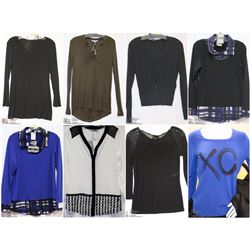 LOT OF 8 WOMENS LONG SLEEVE TOPS ALL SIZE XS
