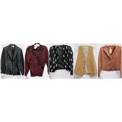 LOT OF 5 WOMENS JACKETS ALL SIZE SMALL OR MEDIUM