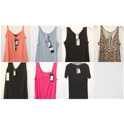 LOT OF 7 WOMENS SHIRTS/ TANKS ALL SIZE MEDIUM