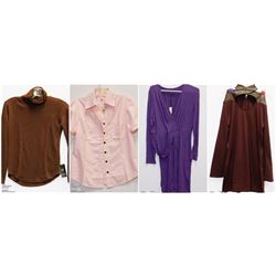 LOT OF 4 WOMENS DRESSES OR SHIRTS ALL SIZE MEDIUM