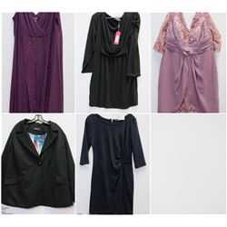 LOT OF 5 WOMENS JACKETS/ DRESSES ALL PLUS SIZE