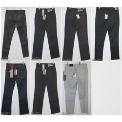 LOT OF 7 WOMENS PANTS ALL SIZED 0-2