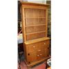 Image 1 : 1)OAK HUTCH