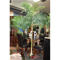 PALM TREE 8' IN ROUND RED POT