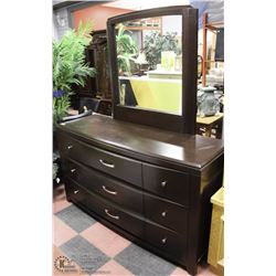SOLID WOOD CHERRY COLOR 9 DRAWER DRESSER WITH