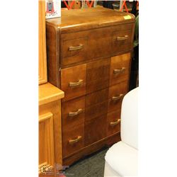 VINTAGE WOOD DRESSER 26"X16"X43"H