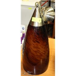 BROWN GLASS HANGING LAMP