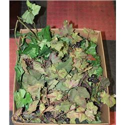 BOX OF ARTIFICIAL GRAPE VINES