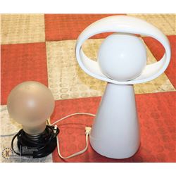 BOX OF 2 LAMPS INCL WHITE AND CLEAR