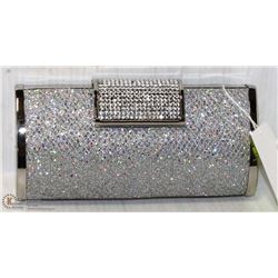 SPARKLING EVENING CLUTCH PURSE WITH RHINESTONE