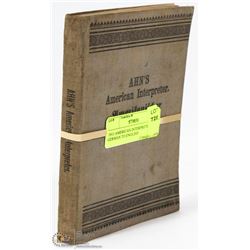 1911 AMERICAN INTERPRETER GERMAN TO ENGLISH