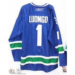 VANCOUVER CANUCKS JERSEY WITH #1 LUONGO SIZE 54