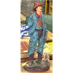 VINTAGE ROPING COWBOY STATUE