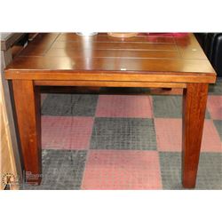 RUSTIC STYLE WOOD TONE KITCHEN TABLE