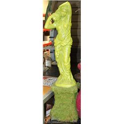 GREEN MOSS WOMAN STATUE 10"X36"H