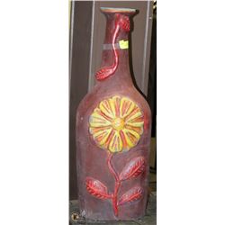 MEXICAN  POT WITH FLORAL DESIGN 12"X32"