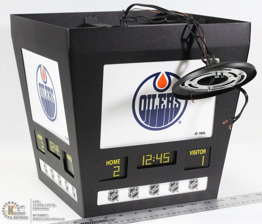 EDMONTON OILERS SCOREBOARD LIGHT FIXTURE