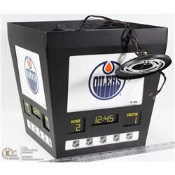 EDMONTON OILERS SCORE-BOARD LIGHT FIXTURE